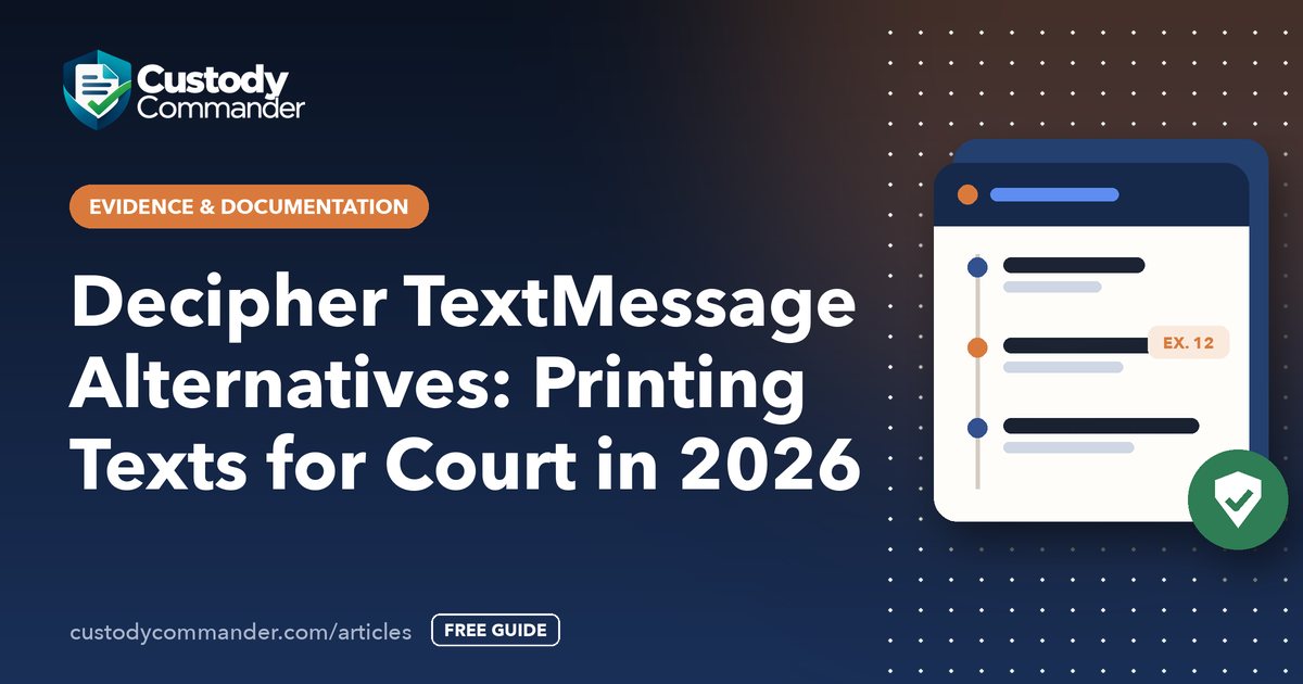 Decipher TextMessage Alternatives: Printing Texts for Court in 2026